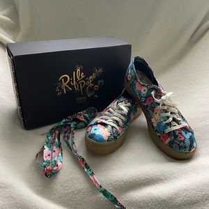Keds x Rifle Paper Co. Garden Party Shoes with two sets of laces 💎 Like New 💎